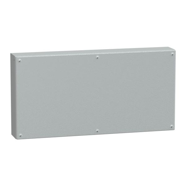 Caja Industrial de acero con puerta ciega, PanelSeT SBM, H400xW800xD120 IP66 IK10 RAL 7035