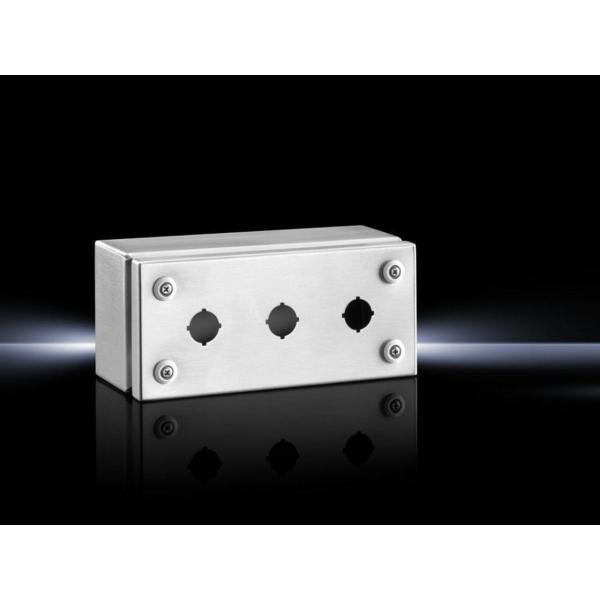 CAJA PULSADOR ACERO INOXIDABLE IP66 PARA 3 PULSADOR DIMETRO 22,5mm