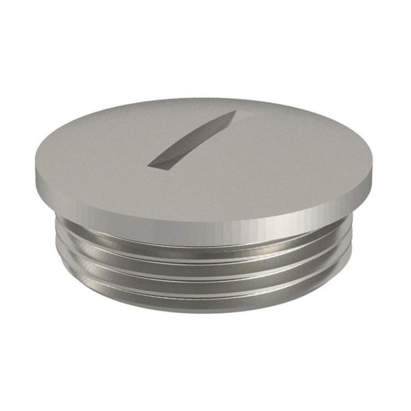 TAPÓN METÁLICO TPM M20 EN LATÓN NIQUELADO.