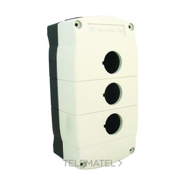 CAJA PLSTICO 1 TALADRO PASACABLE MTRICO