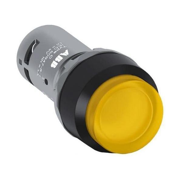 PULSADOR RASANTE MOMENTNEO 220V CA/CC AMARILLO