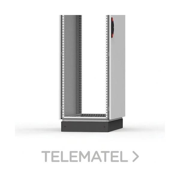 CONJUNTO TAPAS LATERALES ZÓCALO 100x800 CHAPA DE ACERO RAL7022 (2u)