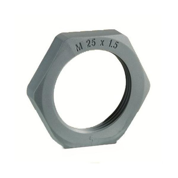 TUERCA DIN46319 M12x1,5mm POLIAMIDA FIBRA DE VIDRIO GRIS