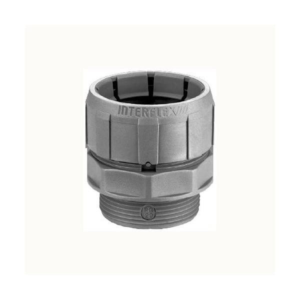 RACOR RECTO NYLOFIX DN17 M20x1,5 POLIAMIDA GRIS