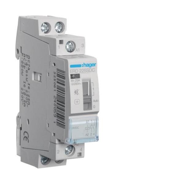 CONTACTOR SILENCIOSO MANUAL 25A 2NA 24V DC 1 MDULO