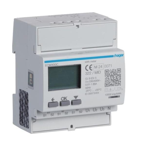 CONTADOR DE ENERGÍA 3F VÍA CT 1-5A 4M M-BUS MID