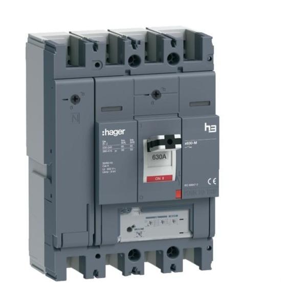 INTERRUPTOR AUTOMTICO CAJA MOLDEADA h3+ P630 4P4D N0-50-100% 630A 50kA LSNI