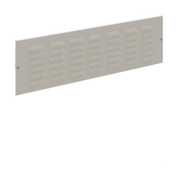 PANEL FRONTAL METÁLICO RANURADO SISTEMA QUADRO 600x200mm