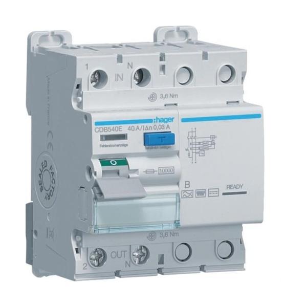 INTERRUPTOR DIFERENCIAL TIPO B 2P 40A 30mA 4M
