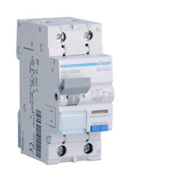 INTERRUPTOR AUTOMÁTICO DIFERENCIAL 1P+N C-25A 300mA