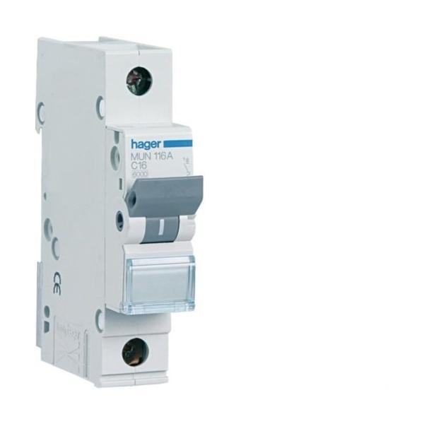 INTERRUPTOR AUTOMTICO 1P 16A CURVA-C 6kA