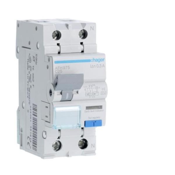INTERRUPTOR AUTOMÁTICO DIFERENCIAL 1P+N 25A CURVA-C 6kA 300mA