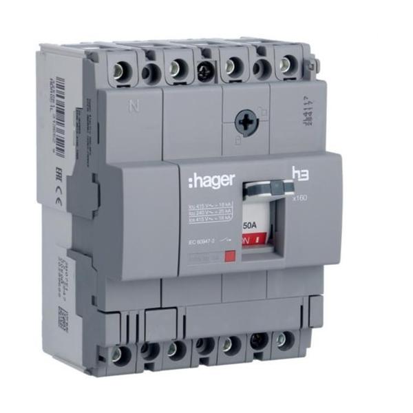 INTERRUPTOR AUTOMTICO X160 4P4D 18kA 50A TM FIJO