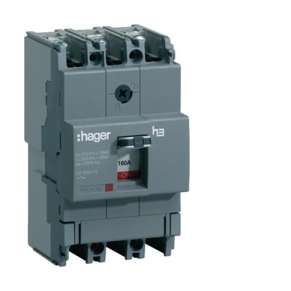 INTERRUPTOR AUTOMTICO X160 3P3D 18kA 160A TM FIJO