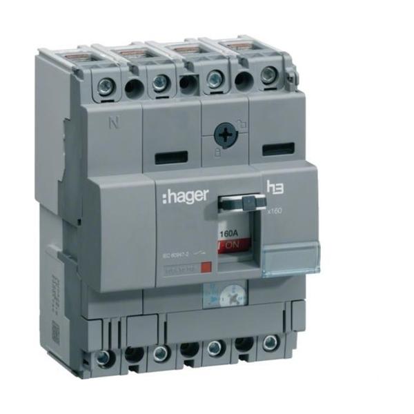 INTERRUPTOR AUTOMTICO X160 4P4D 40kA 100A TM REGULABLE FIJO