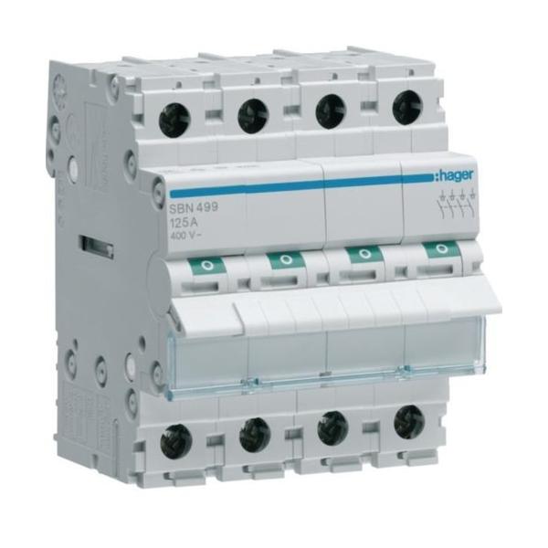 INTERRUPTOR MODULAR CORTE SB 4P 125A