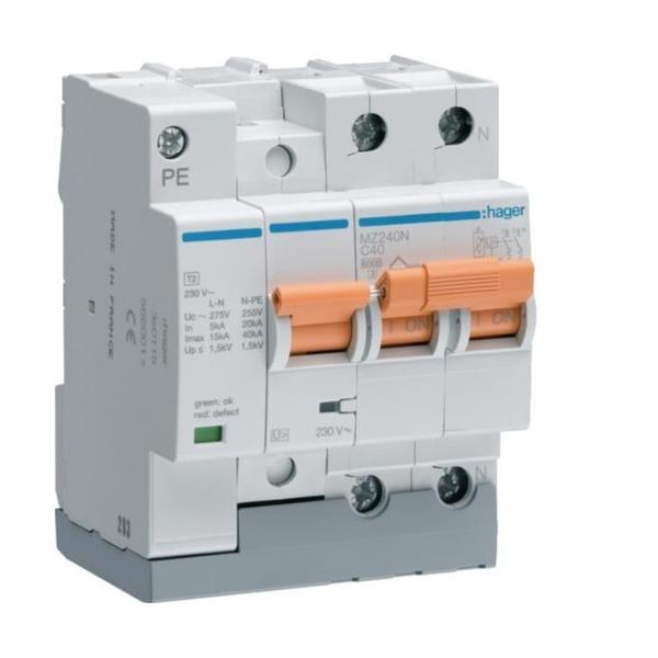 PROTECCIÓN COMBINADA 2P+TT 6kA CURVA-C 32A