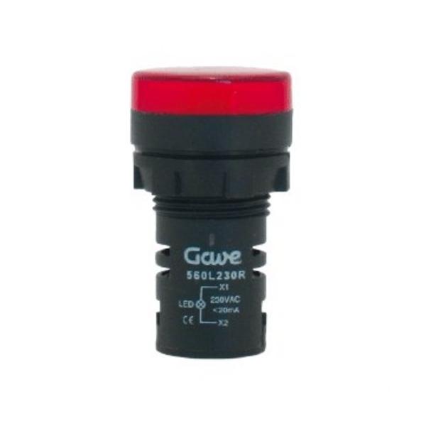 PILOTO MULTI-LED FIJACIN 22,5mm 24V AMARILLO