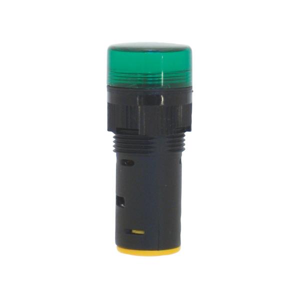 PILOTO MULTI-LED FIJACIN 16,5mm 230V VERDE