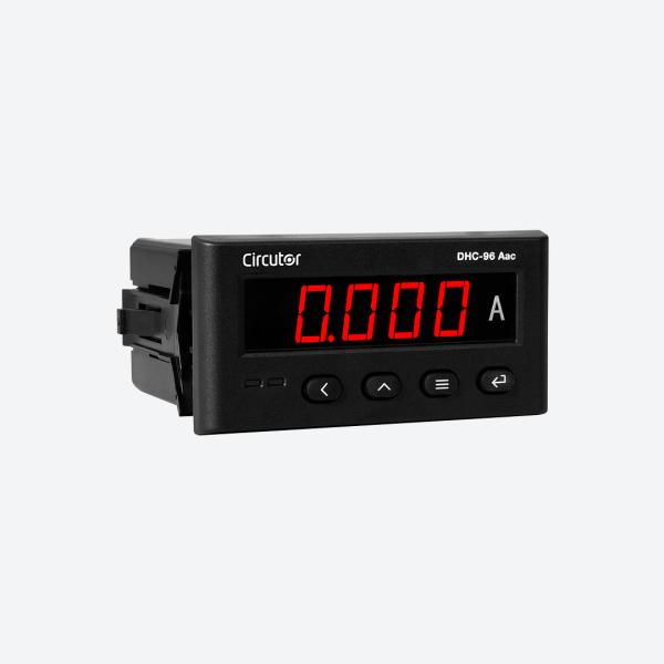 AMPERÍMETRO DIGITAL DHC-96 Aac,96 X 49, CON 2 RELÉS DE SALIDA