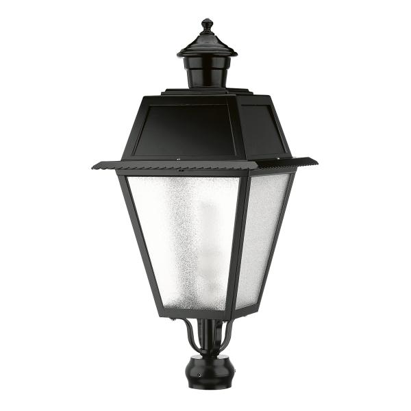 Luminaria para poste VILLA CHAP IP44 E27 70W 730mm Negro