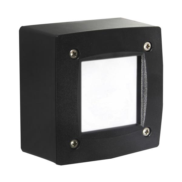 Aplique DEVON Square IP66 GX53 LED T2 3.20W 405lm/410lm/410lm CRI80 3000K/4000K/6500K Negro