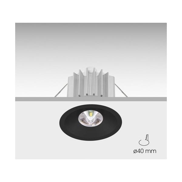 LUMINARIA DE EMERGENCIA IZAR LED P30-A ANTIPNICO NEGRO