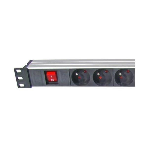 PDU REGLETA ELCTRICA PROFESIONAL 8 TOMAS SCHUKO CON INTERRUPTOR