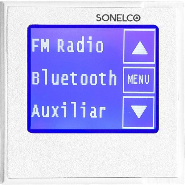 MÓDULO CON BLUETOOTH Y SINTONIZADOR BLANCO