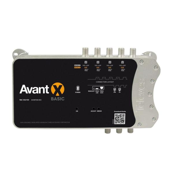 AMPLIFICADOR PROGRAMABLE AVANT X BASIC FM-4x(U/V) FM-DAB-3xU