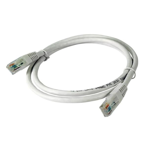 CABLE DE RED U/UTP CU CAT6 PVC BLANCO 1m (BOLSA)