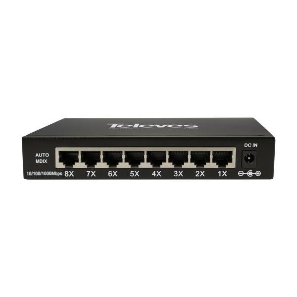 SWITCH ETHERNET L2 NO GESTIONABLE 8x 10/100/1000Mbps