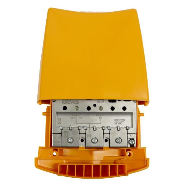 AMPLIFICADOR DE MSTIL 24V 1E/1S FM/B3/DAB/UHF G41 Vs116