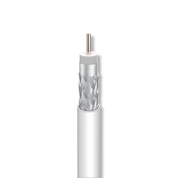 CABLE COAXIAL T-100 PVC ECA CLASE A 16VAtC  1,13/4,7/6,6mm BLANCO