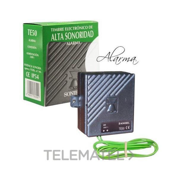 TIMBRE ELECTRNICO ALTA SONORIDAD ALARMA 110/230V