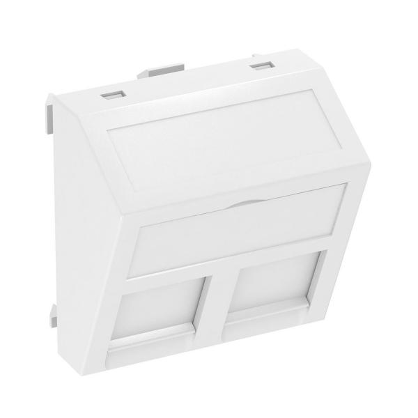 MARCO PARA MÓDULO CONEXIÓN TIPO-C 45x45mm PC BLANCO