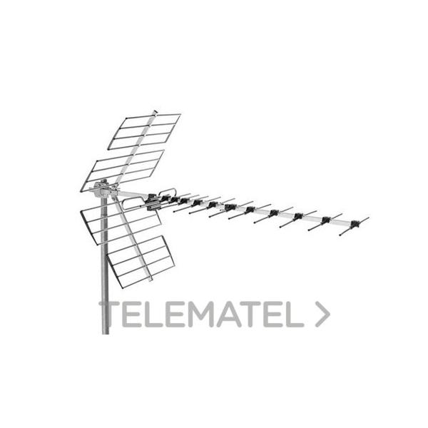 ANTENA TERRESTRE UHF BU-457 COMPACTA G=14dB CANALES 21/48