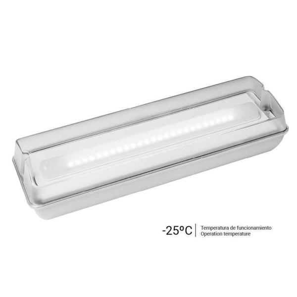 LUMINARIA EMERGENCIA EUROPRISMA LED 240lm 1h PERMANENTE/NO PERMANENTE BLANCO