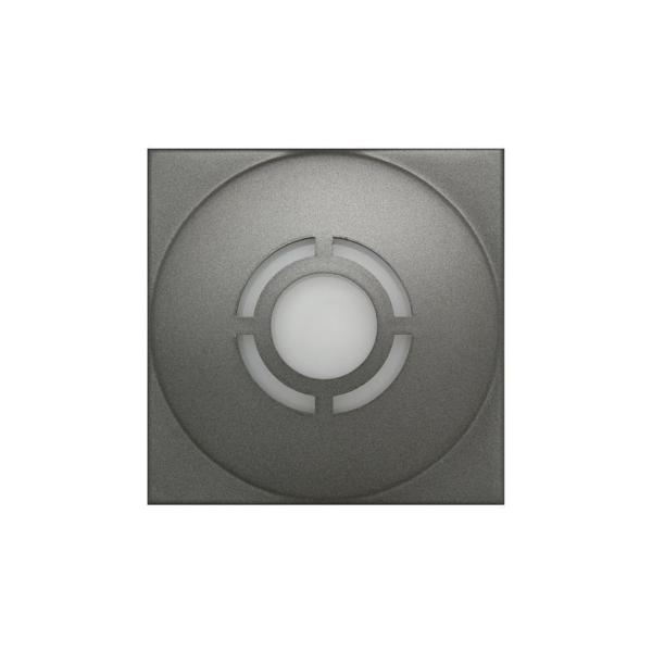 BALIZA EMPOTRABLE ESTELA LED BLANCO CIRCULAR 1h PERMANENTE 83x83x30mm ANTRACITA