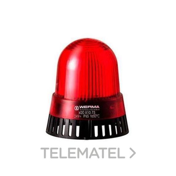 AVISADOR MIXTO 420 LED 230V CA ROJO