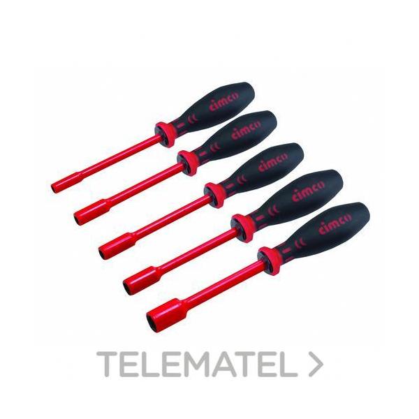 SURTIDO DESTORNILLADOR 1000V 5 PIEZAS VASO HEXAGONAL