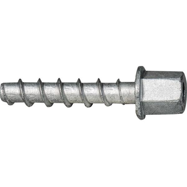 TORNILLO DIRECTO A HORMIGN BTS H 6-35 MANGUITO M8 GRIS CINCADO ALUMINIO