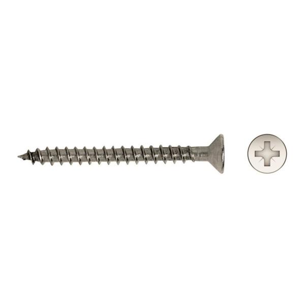 TORNILLO MADERA 7505-A 3.5x30mm INOXIDABLE A2 LUBRIFICANTE