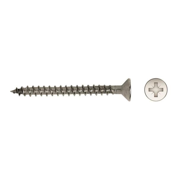 TORNILLO MADERA 7505-A 4.5x35mm INOXIDABLE A2 LUBRIFICANTE