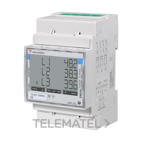 MED.ENERGÍA EM330 3 FASES S/START 400 VLL CA - 5(6)A(CX.TRAFO INTENS.)SAL.PULSOS