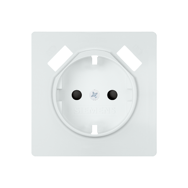 Style, tapa base enchufe seguridad 2 usb blanco polar