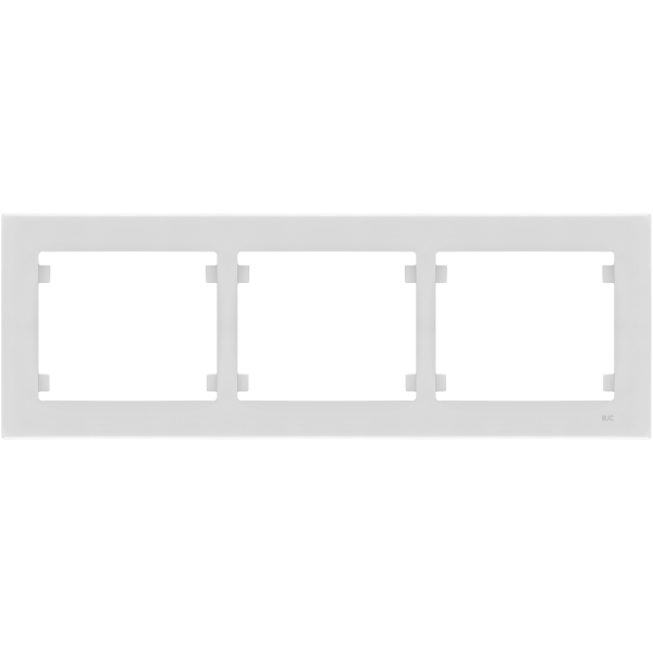 Iris Plus, marco 3 elementos horizontal, blanco polar