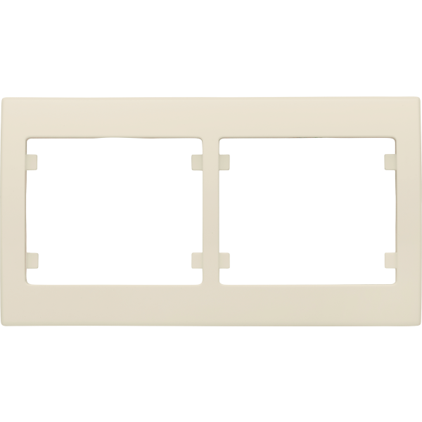Iris, marco 2 elementos horizontal, beige