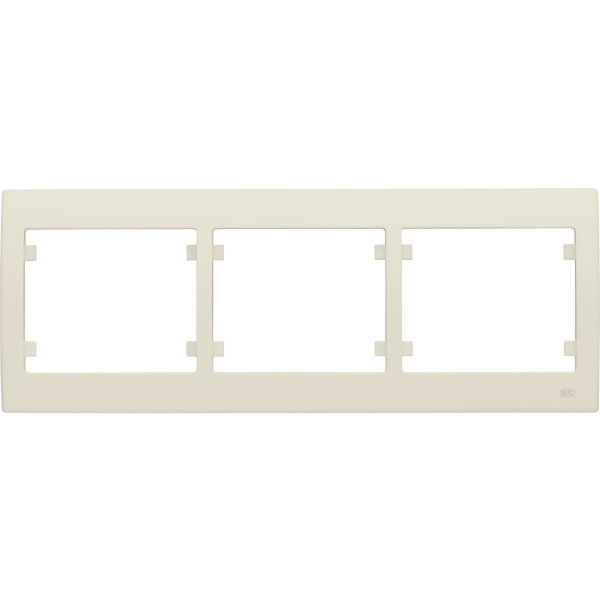 Iris, marco 3 elementos horizontal, beige