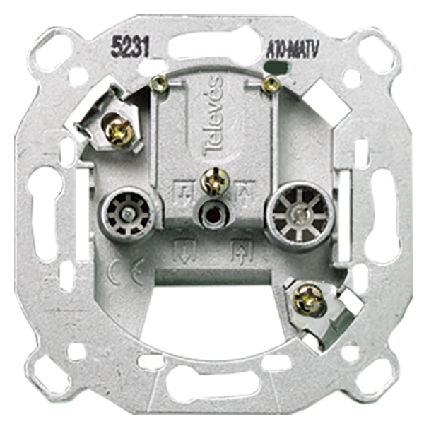 Toma r/tv-sat (final) (fabricante televés) las tomas de señal para r/tv-sat cumplen con las normas un